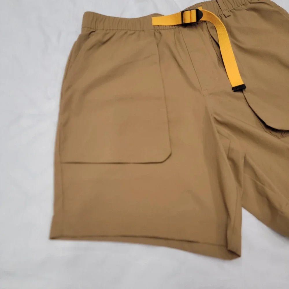 The North Face Mens Class V Belted Cargo Shorts Brown NF0A81WZ Small 7in Inseam